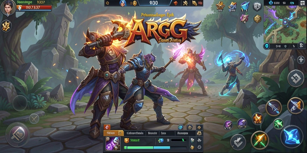 Tampilan gameplay seru dan penuh aksi dalam 93337.