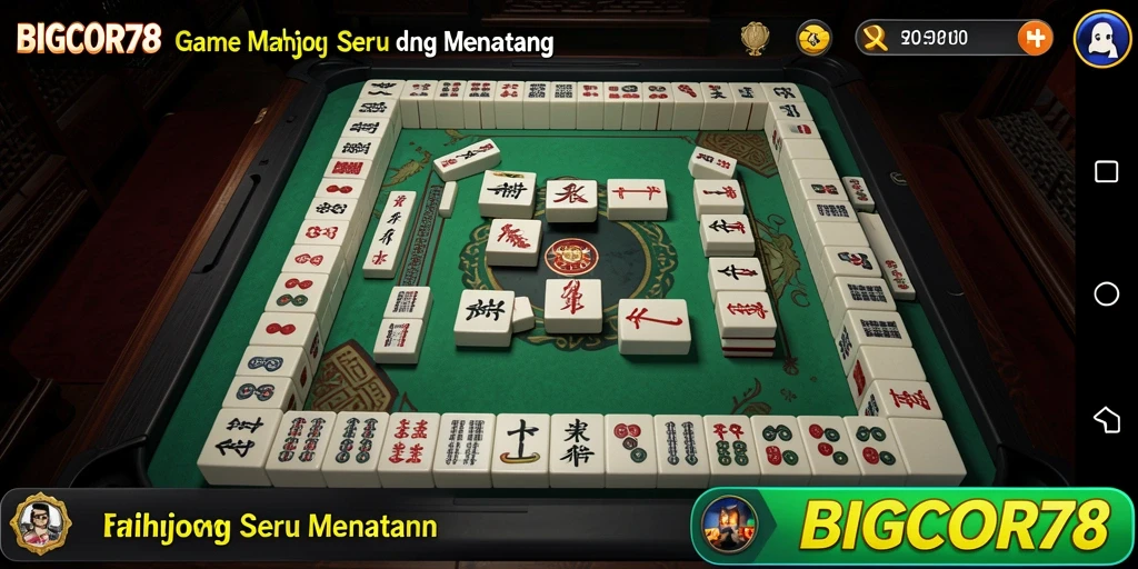 Tampilan menarik permainan Mahjong di BIGCOR78 dengan grafis yang memukau.