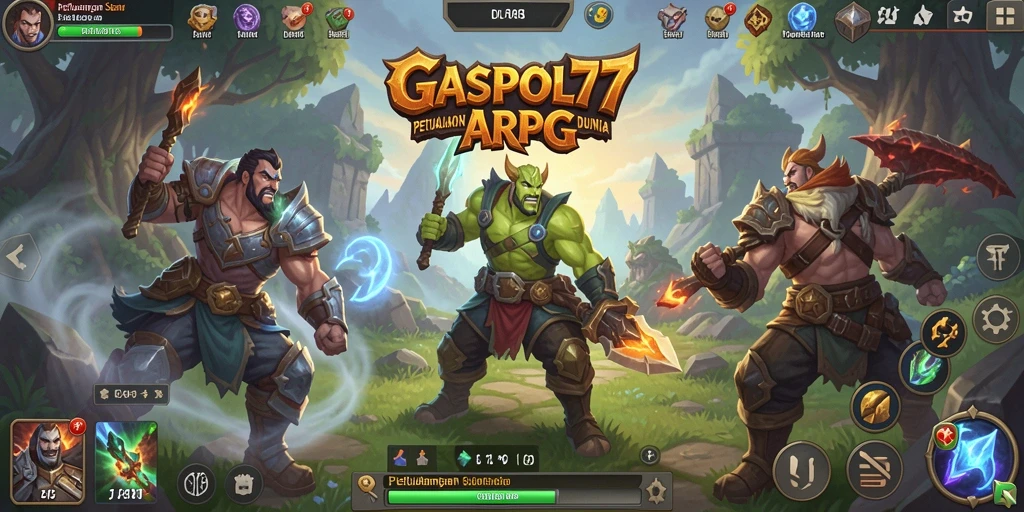 Tampilan gameplay seru dalam dunia petualangan ARPG.