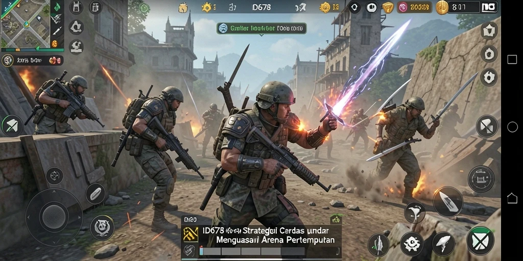 Screenshot menampilkan gameplay ID678 dengan aksi strategis yang mendebarkan.