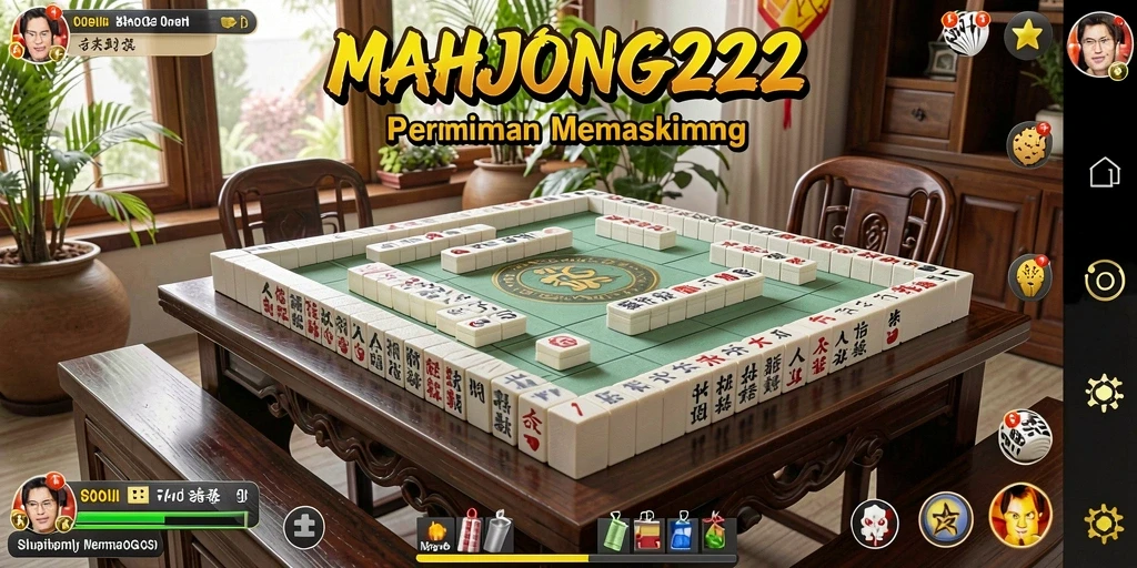 Tampilan gameplay seru di MAHJONG222 dengan berbagai ikan dan lokasi memancing.