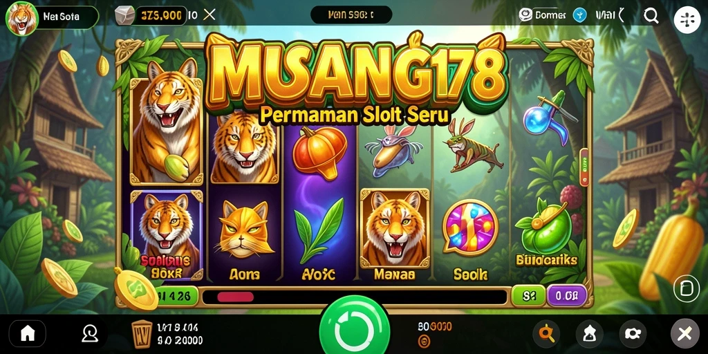 Tangkapan layar gameplay <strong>MUSANG178</strong> menampilkan suasana Slot yang mengasyikkan.