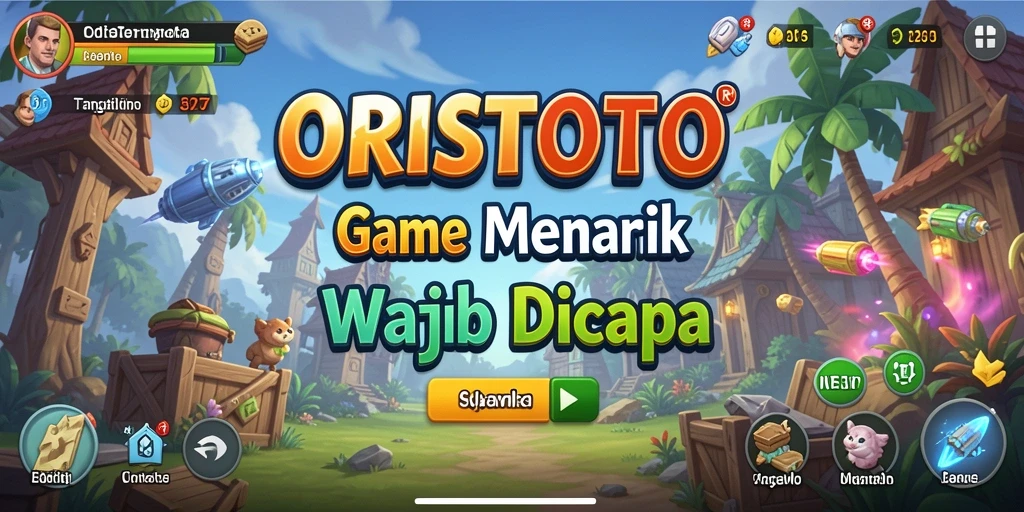 Tampilan gameplay ORISTOTO yang menampilkan karakter dan aktivitas Idle.