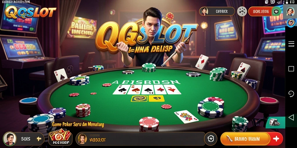 Tampilan menarik dari gameplay Poker di QQSLOT.