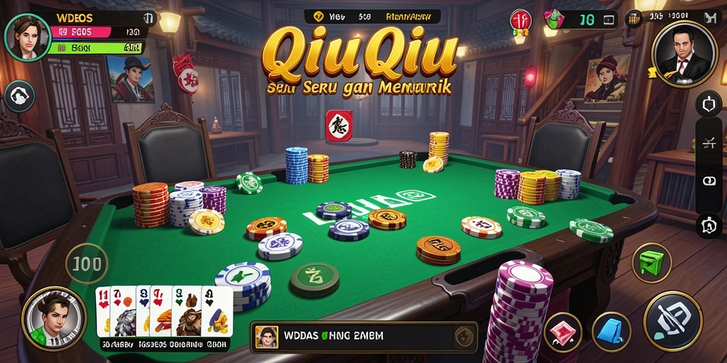 Tampilan gameplay menarik dari WDBOS saat bermain QiuQiu.